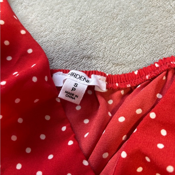 NWT Ardene Red Polka Dot Flowy Tank Top - Picture 2 of 4